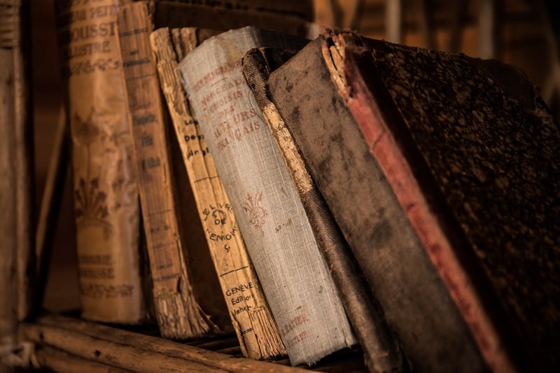 Old Books in Library